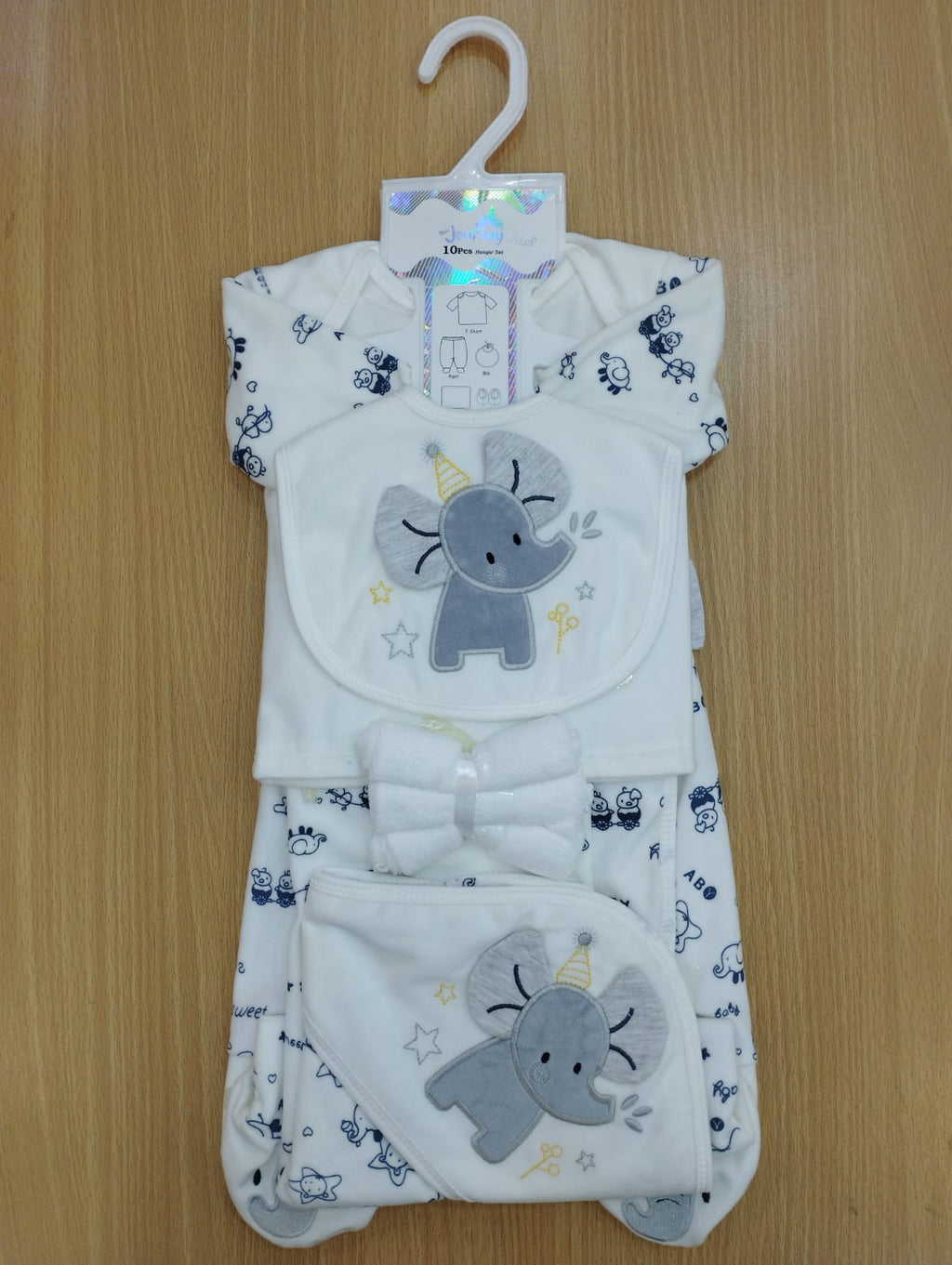 Journey winter starter set for newborn baby (0-3M) GREY elephant (pack of 10)
