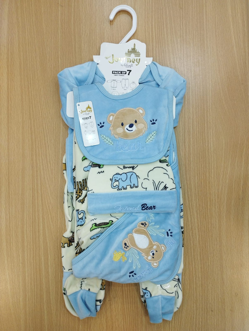 Journey 7 pcs starter set for newborn baby (animals) 0-3M