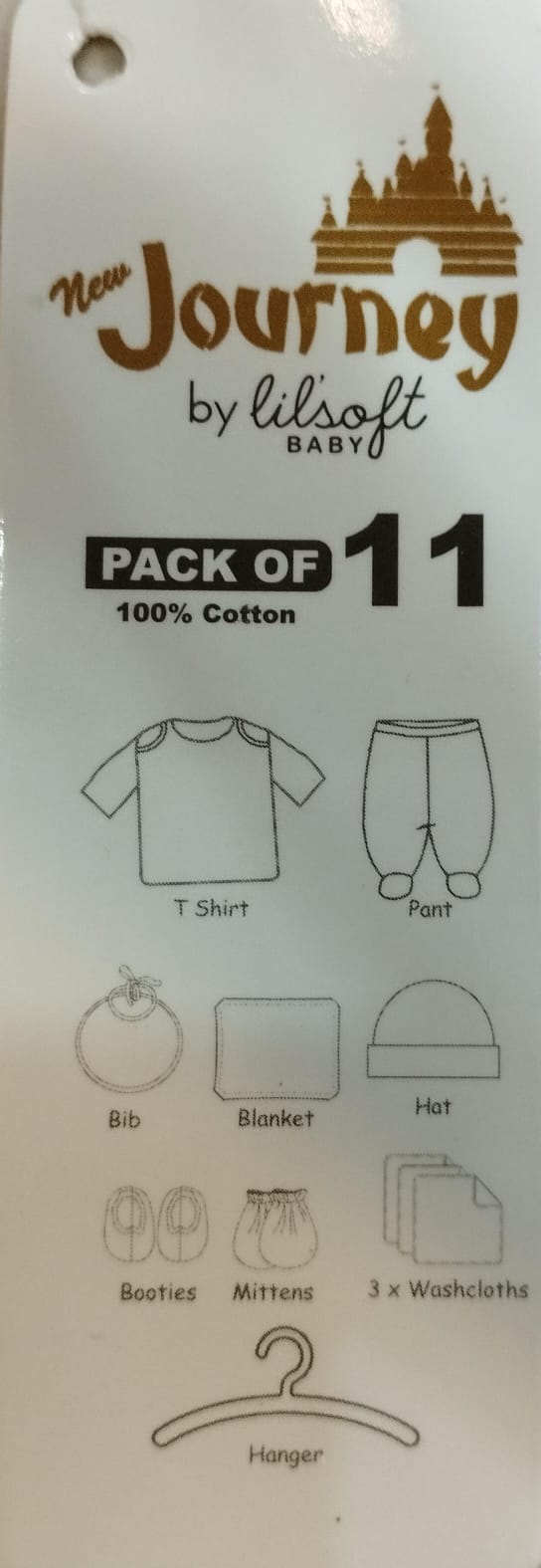 JOURNEY 11 pcs starter set for newborn baby girl (PRINCE) (0-3M)