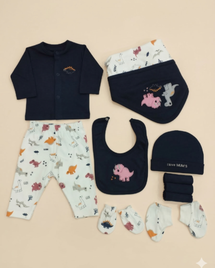 Little Dino Navy Newborn 10pcs Starter Set