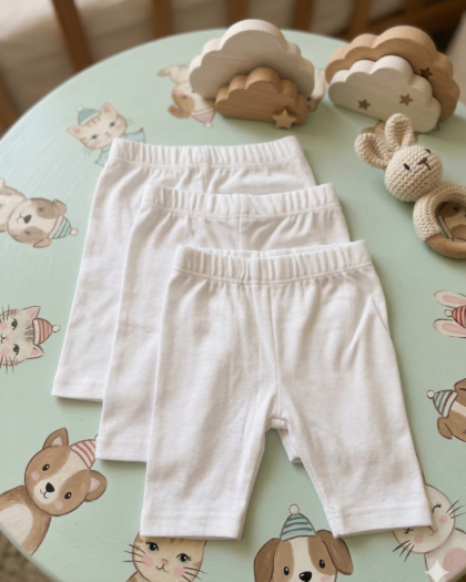 Plain White Pajamas For Unisex Pack Of 3