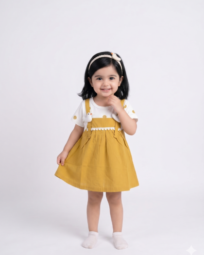Little Duckling Mustard Frock