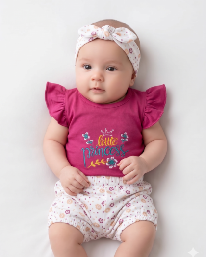 3-Piece Little Princess Floral Set's