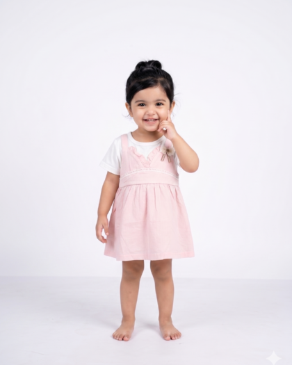 Baby Pink Ruffle Joy Frock