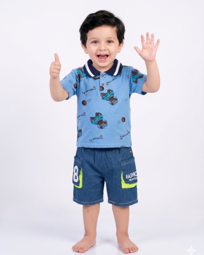 Space Bear Denim Set