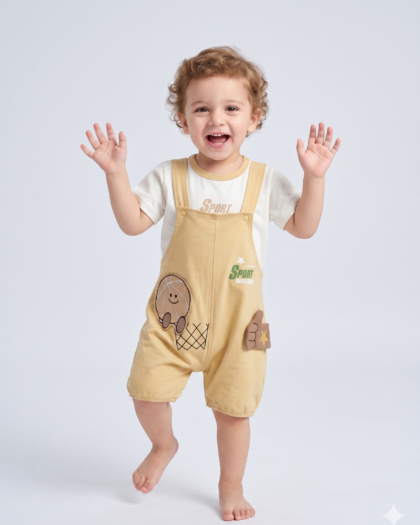 Baba Sports Basketball Dungaree Set
