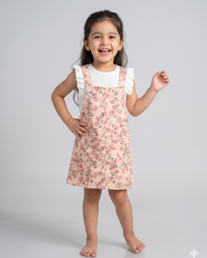 Rose Garden Pinafore Set