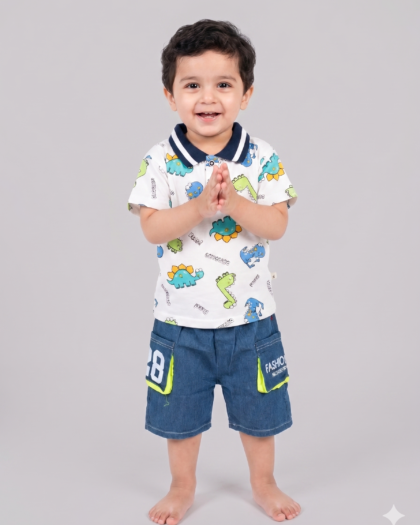 Dino-World Denim Set