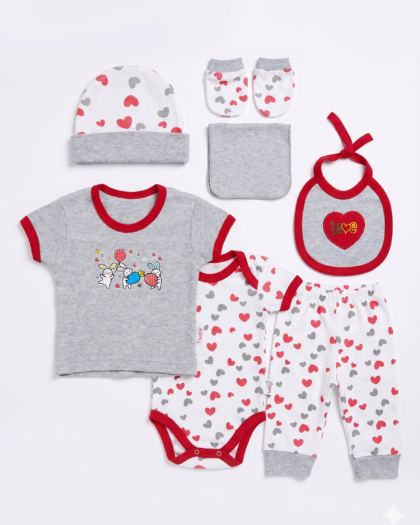 Love & Bunnies 7-Piece Newborn Gift Set