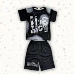 Black Printed Track Naiker Suit