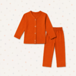 Sunset Orange Sleeping Suit