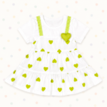 Green Hearted Baby Frock