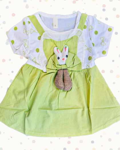 Green Plain Baby Frock