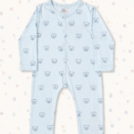 Light Blue Bear Romper