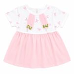 Pink Bow Baby Frock