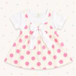 Pink Circle Baby Frock
