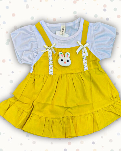 Yellow 2 Baby Frock