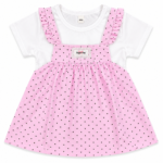 Pink Dotted Baby Frock