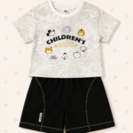 Kids Children's Best Printed T-Shirt & Shorts Set