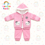 Pink Kitty Winter Jacket & Pants Set