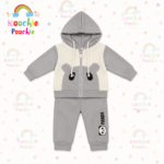 Grey Panda Hoodie & Jogger Set for Baby