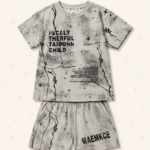 Kids Graphic Printed T-Shirt & Shorts Set