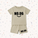 Kids No.06 Printed T-Shirt & Shorts Set
