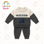 Grey Forest Knit Sweater Set for Baby Boys