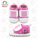Sweet Love Birds Pink Baby Sneakers