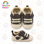 Classic Brown & Beige Baby Sneakers