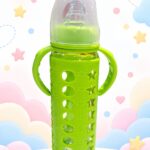 Green Star 250ml Glass Baby Feeder