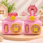 Pink Kids Water Bottle with Flip Lid