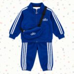 Boys' Royal Blue Sporty Tracksuit with Crossbody Bag – 3 Piece Set
