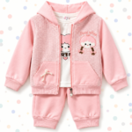 Sweet Little Princess Girls' 3-Piece Hooded Tracksuit Set