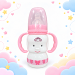 Cute Character Handle 150ml Plastic Baby Feeder – Pink