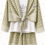 Little Princess Olive Green 3-Piece Girls Outfit