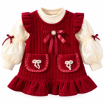 Ruby Pocket Bow Baby Girl Dress