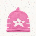 Pink Star Knitted Winter Beanie