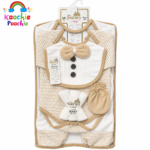 Classic Bow Fleece Newborn Starter Set – 10 Pcs