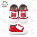 Sporty Red & White Baby Sneakers