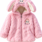 Fluffy Bunny Hooded Winter Jacket