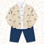 Boys' Little Explorer Car Print Jacket & Denim 3-Piece Set